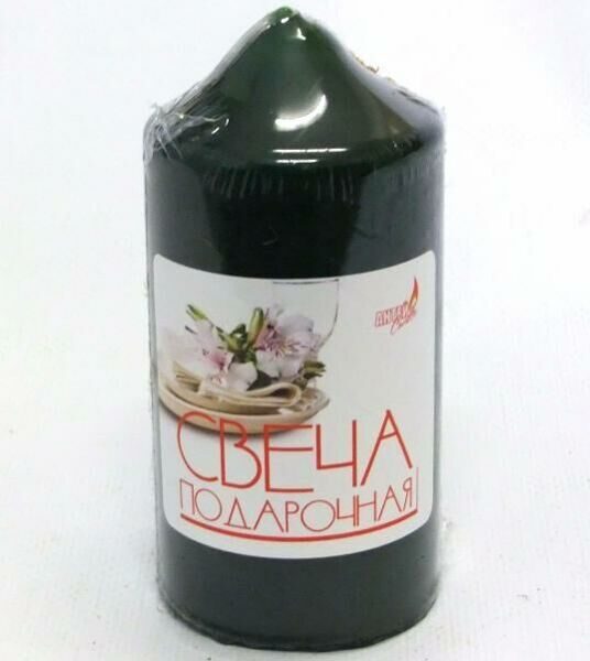 Свеча бочонок 50*100 зеленая