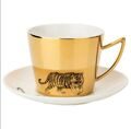 Набор чайный Тигр 220 мл золотой на 4 персоны 8 предметов